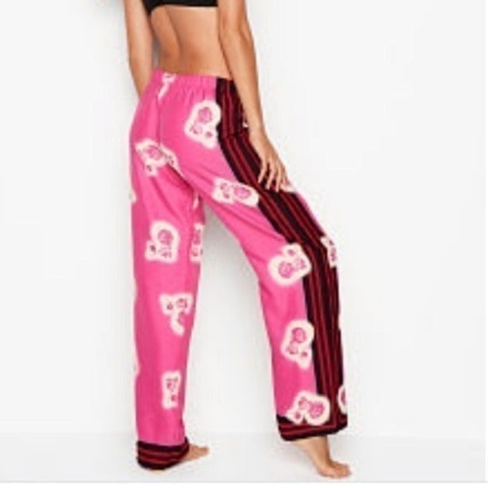 New VS Silky Satin Sleep Pants Sz‎ S Pink